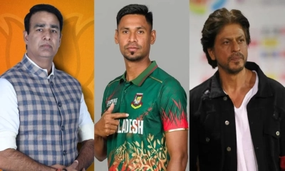 মোস্তাফিজকে দলে নেওয়ায় শাহরুখকে দেশদ্রোহী বলল বিজেপি নেতা
