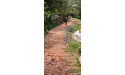 চাপে পড়ে রাস্তা সংস্কার করলেন মেম্বার
