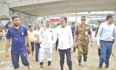 ড্রেনেজ ব্যবস্থা পরিদর্শনে  ডিএনসিসি প্রশাসক