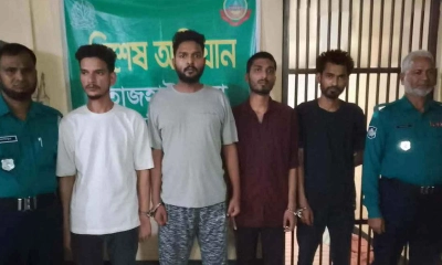 রংপুরে নিষিদ্ধ ছাত্রলীগের ৪ নেতাকর্মী গ্রেপ্তার 