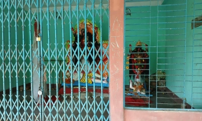 মহাশ্মশানে স্নানের ঘরের তালা ভেঙে চুরি 
