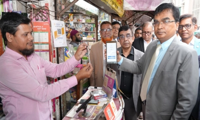 বাংলা কিউআরের প্রচারে সোনালী ব্যাংক
