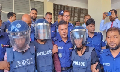 আদালতে আসামিরা । ছবি- রূপালী বাংলাদেশ