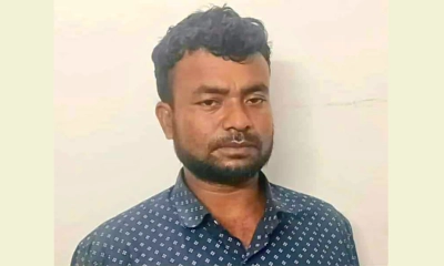 আটক মো. আমিন । ছবি- রূপালী বাংলাদেশ
