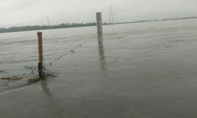 উজানের ঢলে তিস্তার পানি বেড়ে নিম্নাঞ্চল প্লাবিত