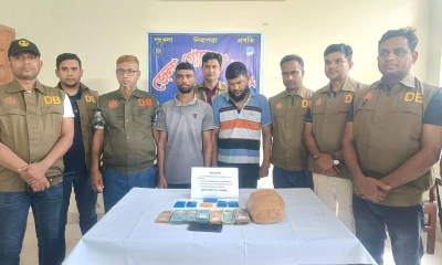 বাগেরহাটে ডিবি হাতে দুই মাদক ব্যবসায়ী গ্রেপ্তার