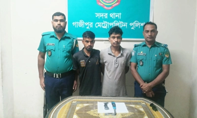 গ্রেপ্তারকৃতরা ।  ছবি- রূপালী বাংলাদেশ