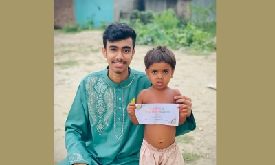 মাদ্রাসাছাত্র মাহবুব আল হাসান। ছবি- রূপালী বাংলাদেশ
