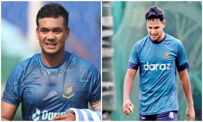 তাসকিন আহমেদ ও সাইফউদ্দিন। ছবি- সংগৃহীত