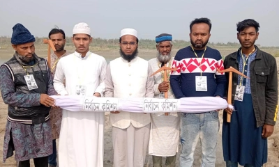 নির্বাচন কমিশনকে প্রতীকী দাফন দিলেন জাপা প্রার্থী
