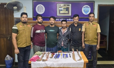 ডাকাতির প্রস্তুতিকালে ৪ ডাকাত গ্রেপ্তার