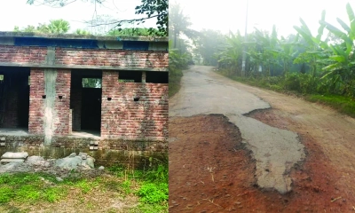 নলছিটিতে থমকে আছে উন্নয়নকাজ