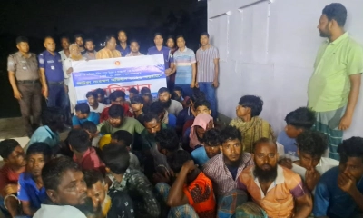 চাঁদপুরে জাটকা ধরার অপরাধে ৩২ জেলে আটক