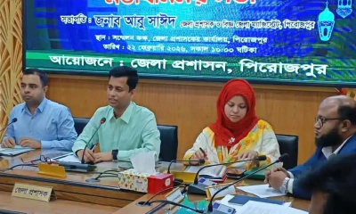 পিরোজপুরে বাজার নিয়ন্ত্রণে কঠোর প্রশাসন