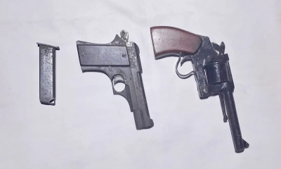 কালীগঞ্জে পরিত্যক্ত অবস্থায় আগ্নেয়াস্ত্র উদ্ধার