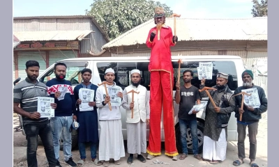 অভিনব প্রচারে জাপা প্রার্থী, মুহূর্তেই ভাইরাল