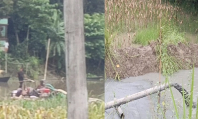 ইছামতি থেকে অবৈধ বালু  উত্তোলনে ভাঙন আতঙ্ক