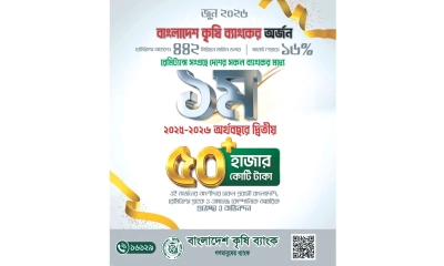রেমিট্যান্স আহরণে বাংলাদেশ কৃষি ব্যাংকের মাইলফলক অর্জন