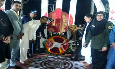 কালীগঞ্জে ভাষাশহীদদের প্রতি গভীর শ্রদ্ধা