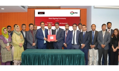 আইএফআইসি ব্যাংক ও ট্রান্সকম ইলেকট্রনিকস লিমিটেডের মধ্যে সমঝোতা স্মারক স্বাক্ষর 