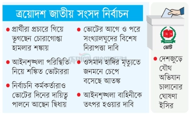 প্রার্থী থেকে ভোটার  সবার মনে আতংক
