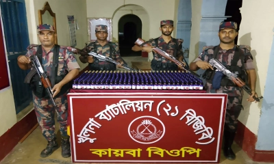 শার্শার সীমান্তে বিপুল ভারতীয় নেশাজাতীয় সিরাপ উদ্ধার