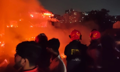 ৫ ঘণ্টার চেষ্টায় কড়াইল বস্তির আগুন নিয়ন্ত্রণে