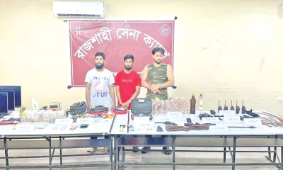 কোচিং সেন্টারে অস্ত্রভান্ডার