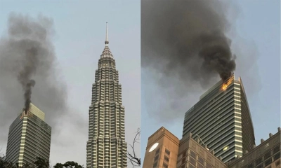 আইকনিক পেট্রোনাস টাওয়ার ৩-এ ভয়াবহ আগুন