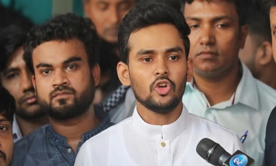 ৫ আসনে শাপলা কলির জয়ের কথা জানালেন আসিফ মাহমুদ