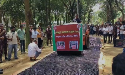 কুমিল্লা-সাতক্ষীরা সীমান্তে জব্দ ৮৪ কোটি টাকার মাদক ধ্বংস করলো বিজিবি