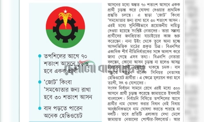 বিএনপির প্রার্থী চূড়ান্ত হয়নি, থাকছে চমক