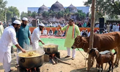৪০ হাজার লোকের জন্য রান্না হচ্ছে বিরিয়ানি। ছবি- সংগৃহীত