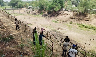 উলাশী খালপাড়ে সাজ সাজ রব, মানুষ প্রধানমন্ত্রীর অপেক্ষায়