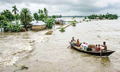 ৭ নদীর পানি বিপৎসীমার ওপরে, বন্যার শঙ্কা