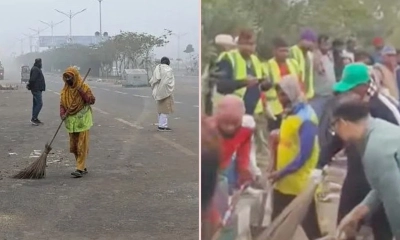 পূর্বাচল সড়কের আবর্জনা অপসারণ করছে সিটি করপোরেশন—বিএনপি