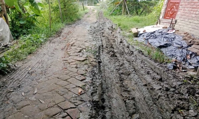 হযরত আকবর শাহ সড়কের বেহালদশা। ছবি- রূপালী বাংলাদেশ