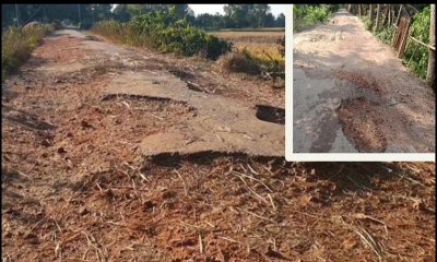পুড়াপাড়া–মাকাপুর ভাঙা সড়কে চরম জনদুর্ভোগ, বিপাকে ১০ গ্রাম