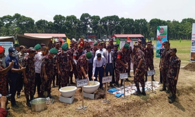 চুয়াডাঙ্গায় ৩ কোটি টাকার মাদক ধ্বংস করল বিজিবি
