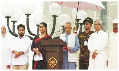 গণঅভ্যুত্থানকে সাংবিধানিক স্বীকৃতি দেওয়া হবে: প্রধান উপদেষ্টা