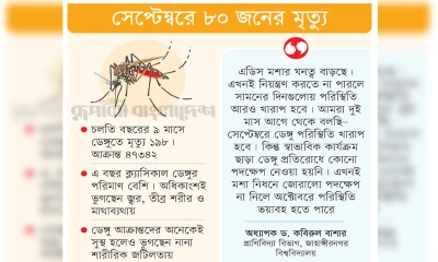 অক্টোবরজুড়েও ডেঙ্গুর কাঁপুনি