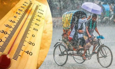 ঢাকায় বৃষ্টির আভাস, কমবে তাপমাত্রা