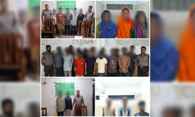 তেজগাঁও বিভাগের অভিযানে বিভিন্ন অপরাধে জড়িত ৬২ জন গ্রেপ্তার