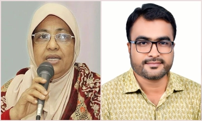 স্থ্য উপদেষ্টা নূরজাহান বেগম (বামে) এনসিপি নেতা ডা. জাহিদুল (ডানে)। ছবি- রূপালী বাংলাদেশ