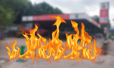 মহাখালীতে পেট্রোল পাম্পে আগুন, দগ্ধ ৭