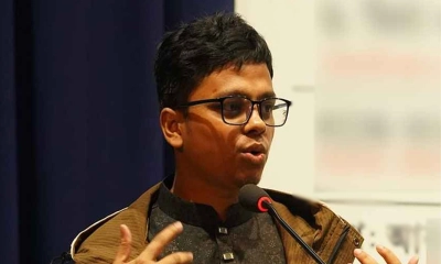 ডাকসু নির্বাচনে ইসলামী ছাত্রশিবিরের জিএস প্রার্থী এসএম ফরহাদ। ছবি- সংগৃহীত
