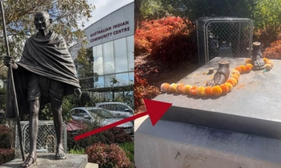 মহাত্মা গান্ধীর ভাস্কর্য চুরি, সিসিটিভিতে যা দেখা গেল