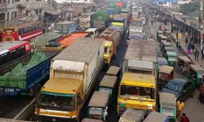 গাজীপুরে দুই মহাসড়কে ৫০ কিলোমিটার যানজট
