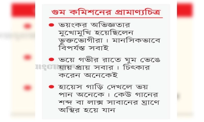 অজানা আতঙ্কে ট্রমার মধ্যেই বেঁচে থাকা