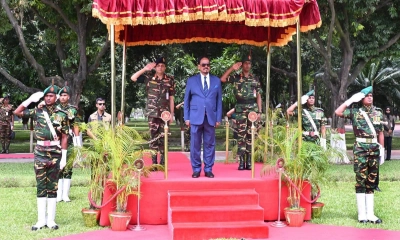 দায়িত্ব গ্রহণের পর প্রথমবার বঙ্গভবনে হাফিজ উদ্দিন